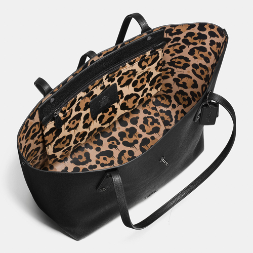 Market Tote In Wild Beast Print Leather | Women